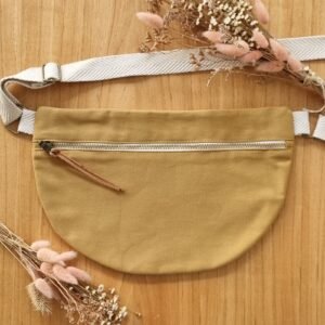 RIÑONERA DE LONA PARA ESTAMPAR - ocre
